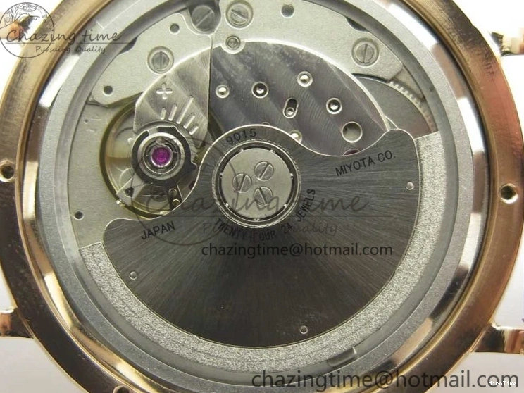 MIROTIME 0419 SportInspired Portofino IW458101 RG MK 1:1 Best Edition Gray Dial On Brown Leather Strap MIYOTA 7165